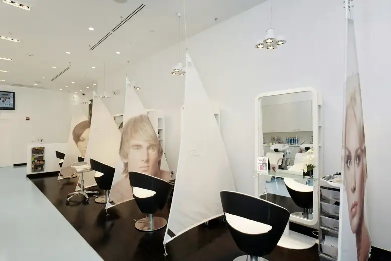The styling floor at Trini Salon & Spa, Brickell